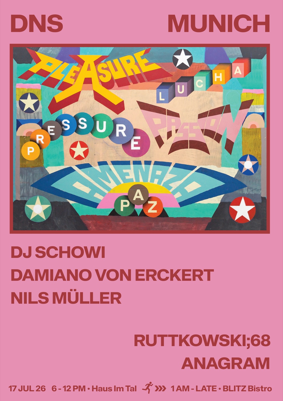 DNS Munich — 17 Jul 26, Haus im Tal / Blitz Bistro